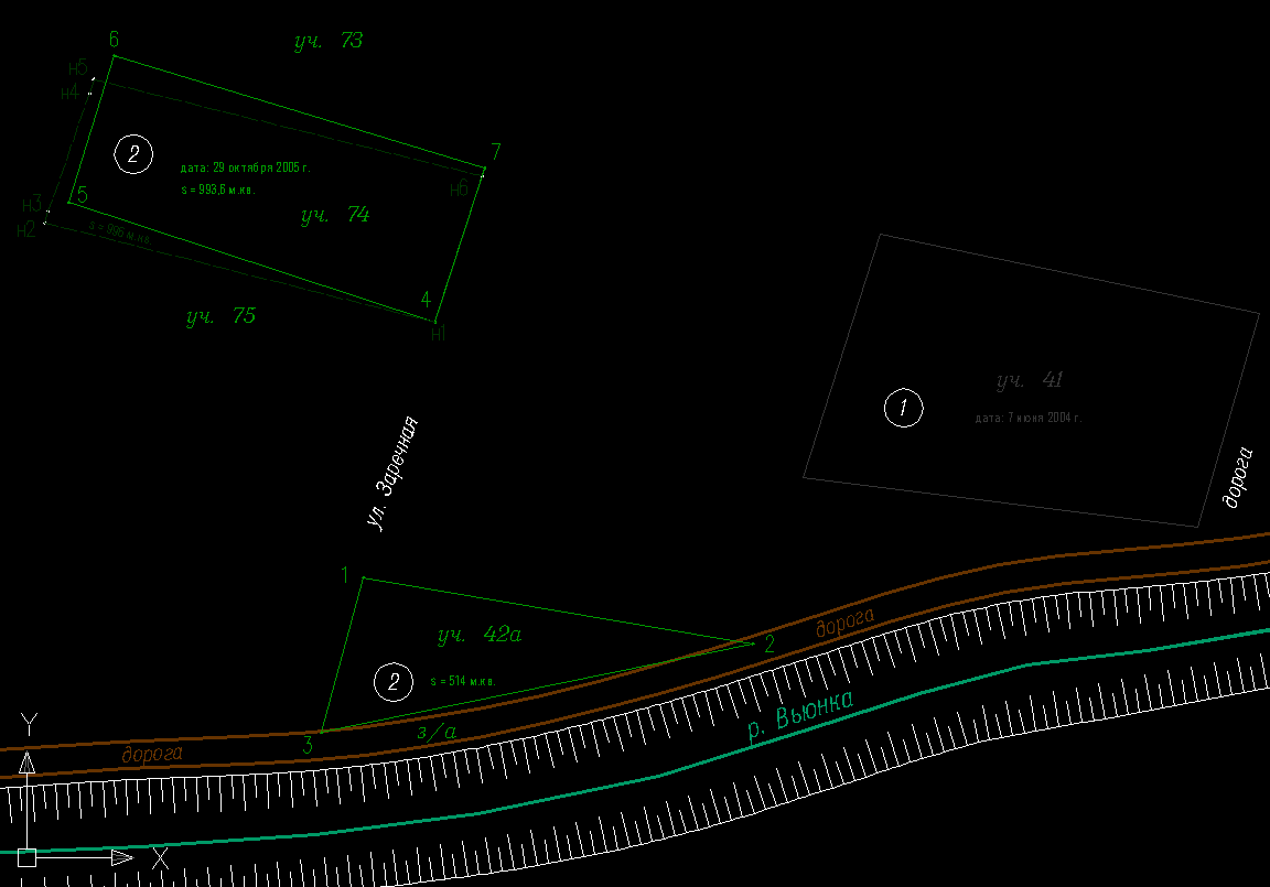 Рис. 2: Подгонка координат под соседний участок